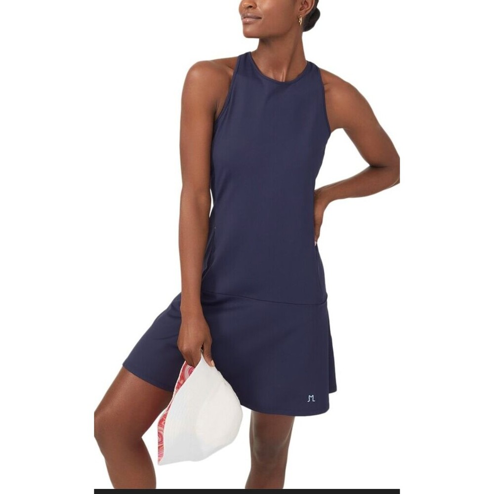 J. McLaughlin Tallula Dress Blue Size Small Catalina Cloth Summer Athleisure NWT - Picture 2 of 16